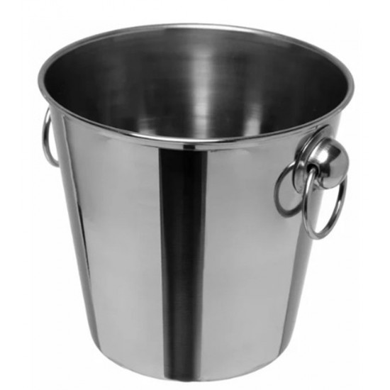 Balde 12X14CM 900ML Para gelo De Aço Inox